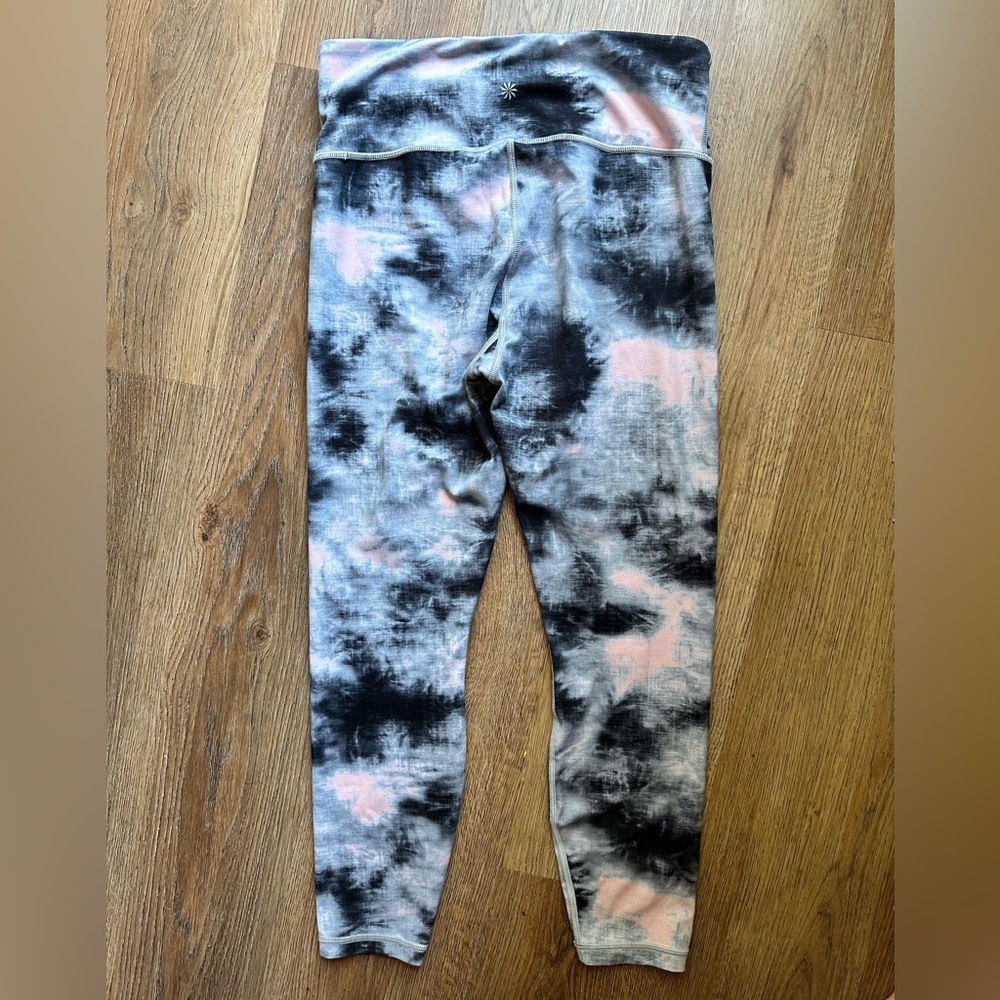 Athleta Elation 7/8 tights. tie dye leggings, size medium. - Picture 3 of 5